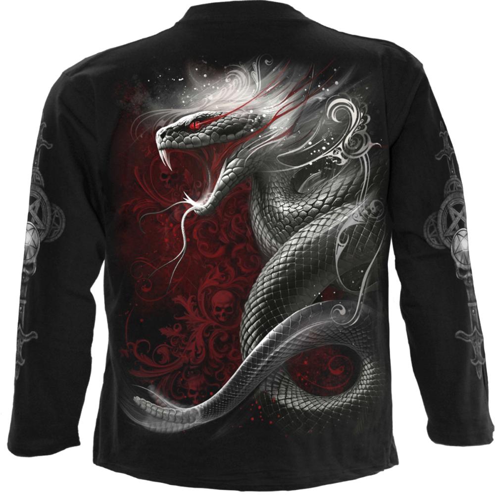 Spiral - Gothic Serpent Longsleeve shirt - Black